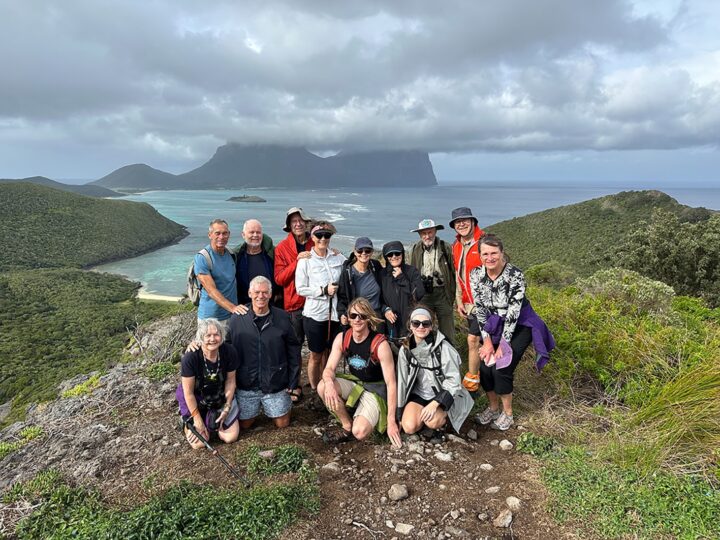 The group at the summit of Mt Eliza